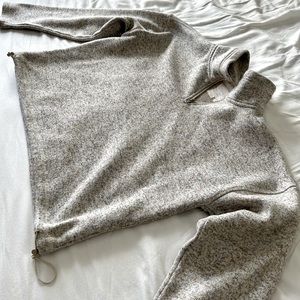 Thread & Supply Oatmeal Pullover Quarter Zip